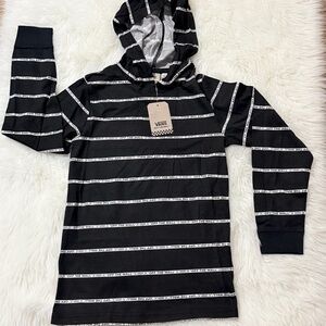 Vans "Off The Wall" Kids Renew Stripe Lightweight Hoodie Size S NWT